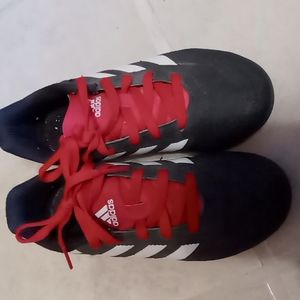 Black Adidas soccer cleat